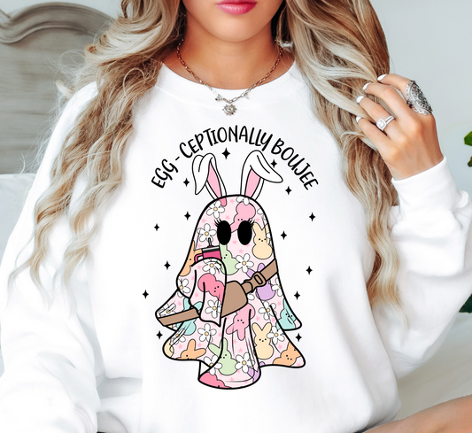 Eggceptionally Boujee Sweatshirt | Hoppin' Into Spring Collection | Unique Gifts for Family Friends