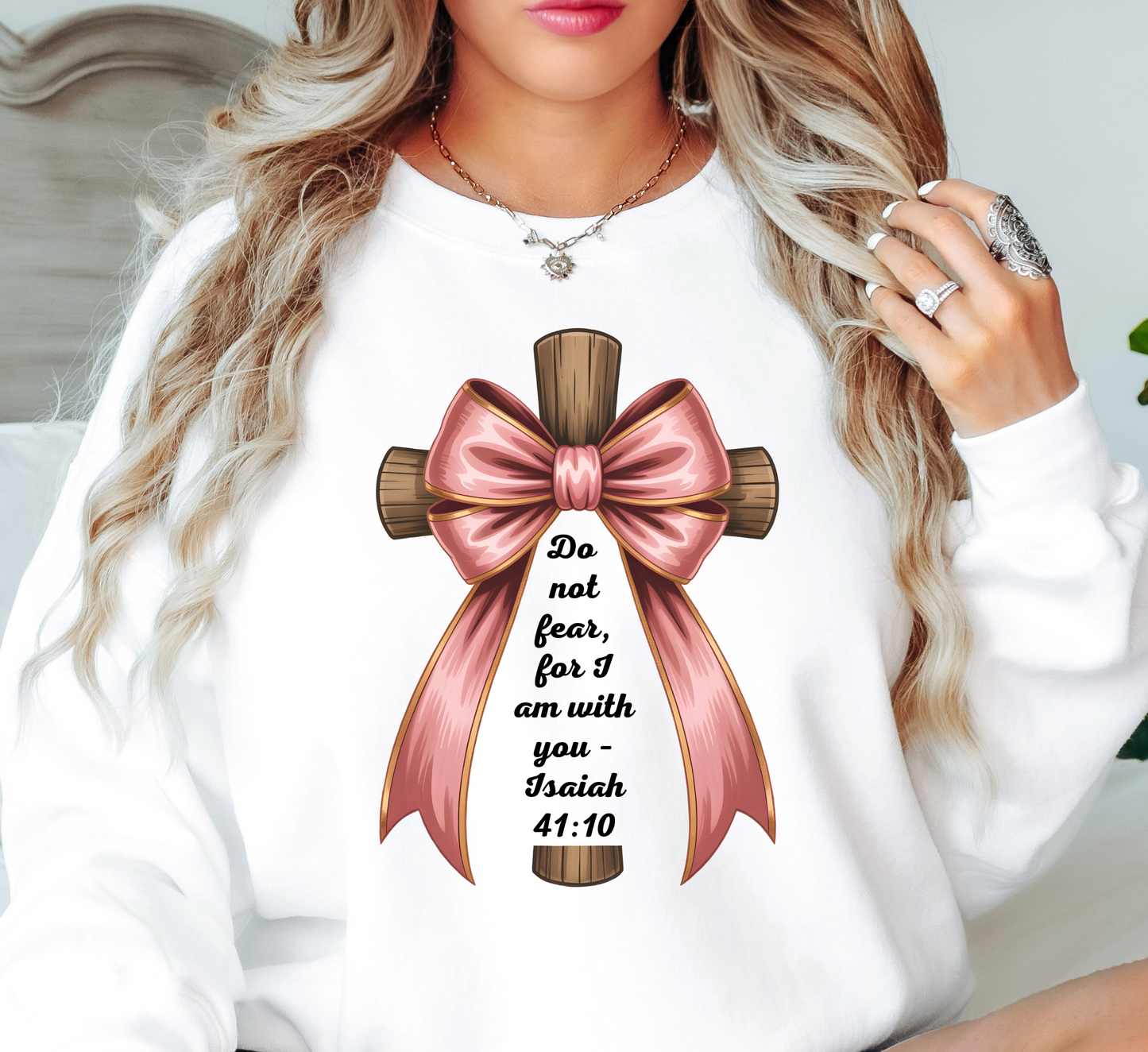 Do Not Fear (Isaiah 41:10) Sweatshirt | Walk By Faith Collection | Unique Gifts for Family and Friends