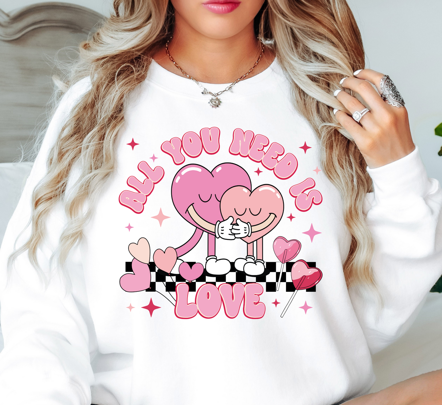 All You Need Is Love Sweatshirt | XoXo Love Collection | Unique Gifts for Family Friends