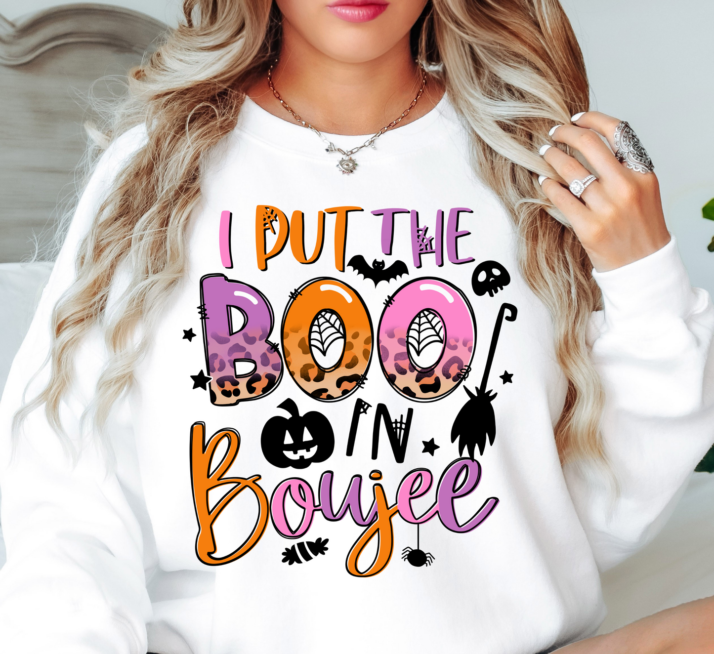 I Put The Boo In Boujee Sweatshirt | Boo-tiful Vibes Collection | Unique Gifts for Family Friends