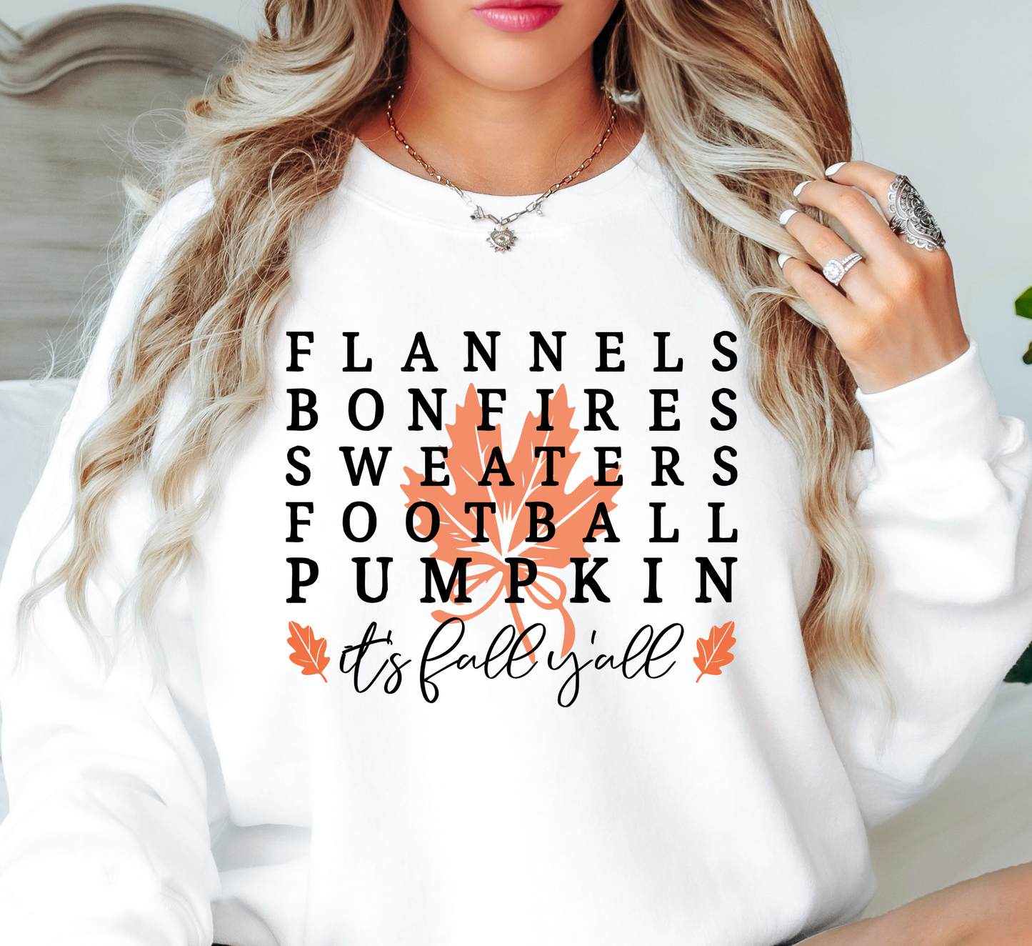 Flannels Bonfires Sweatshirt | Falling For You Collection | Unique Gifts for Family Friends