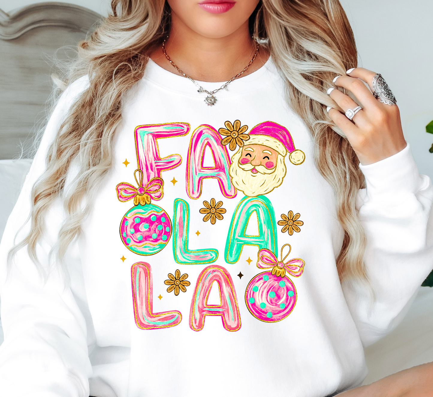 Cutie Fa La La Sweatshirt | Tis The Season Collection | Unique Gifts for Family Friends