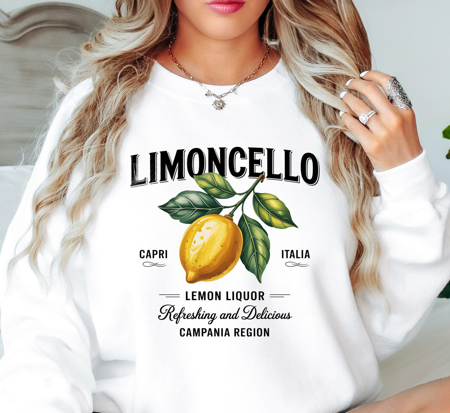 Limoncello Sweatshirt | Groovy Vibes Collection | Unique Gifts for Family and Friends