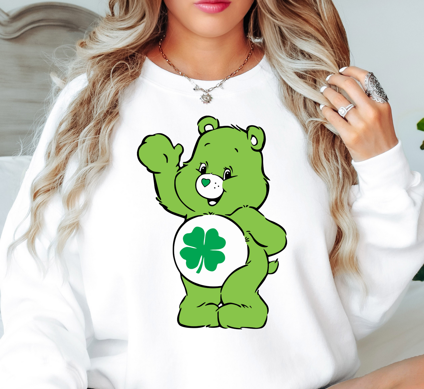 Good Luck Bear Sweatshirt | Feeling Lucky Collection | Unique Gifts for Family Friends