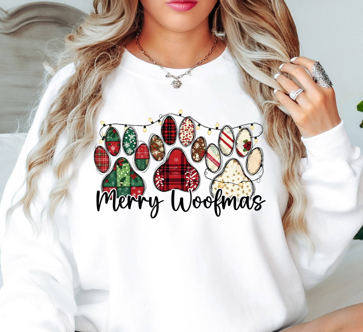 Merry Woofmas Sweatshirt | Pawsitive Vibes Collection | Unique Gifts for Family and Friends