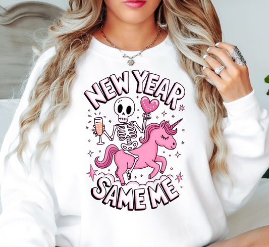 New Year Same Me Sweatshirt | New Year Magic Collection | Unique Gifts for Family Friends