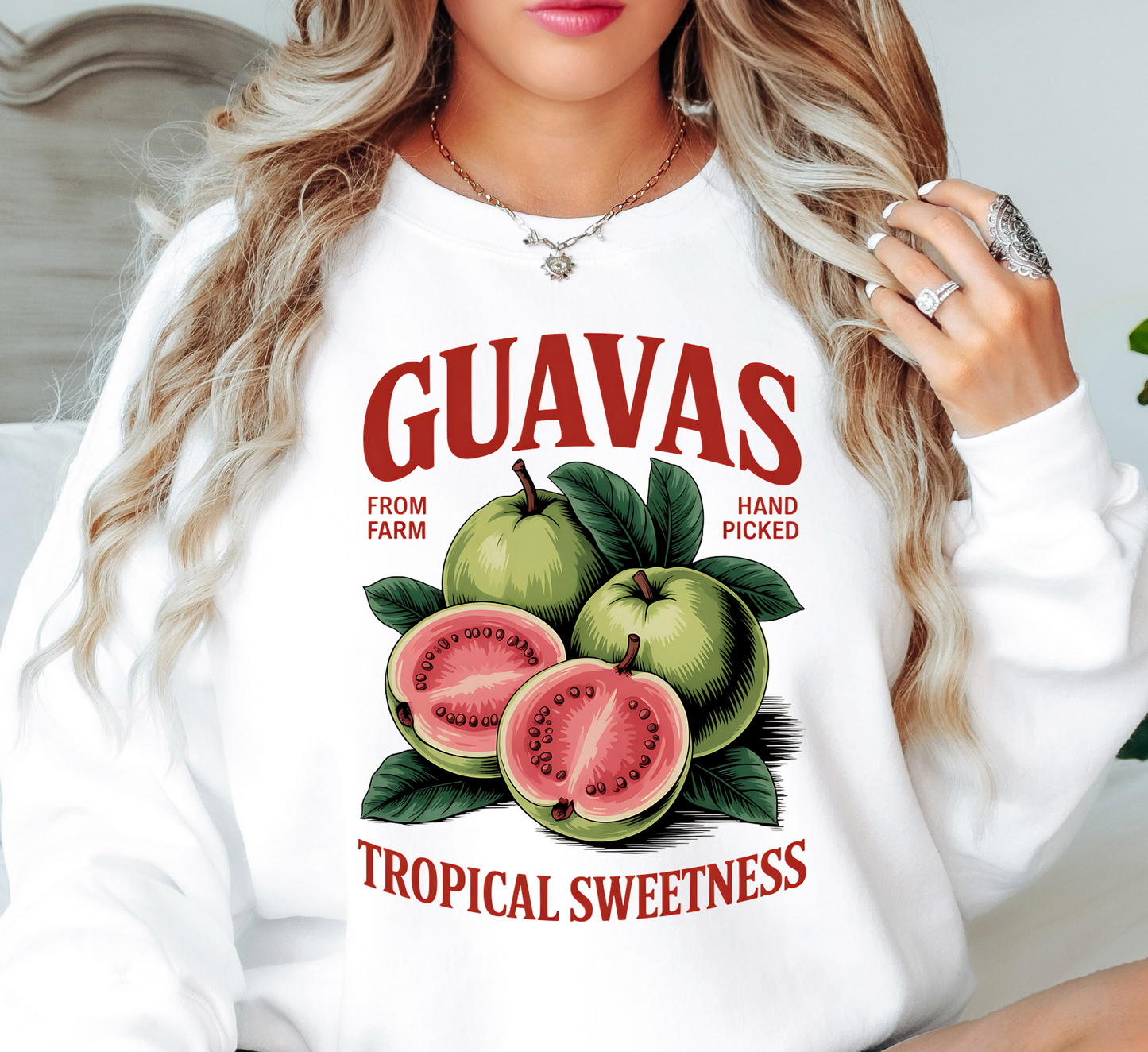 Guavas Sweetness Sweatshirt | Groovy Vibes Collection | Unique Gifts for Family and Friends