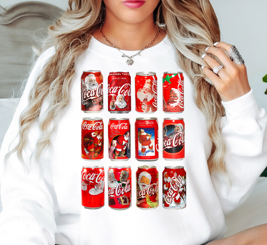 ColaCan Santa Sweatshirt | Tis The Season Collection | Unique Gifts for Family Friends
