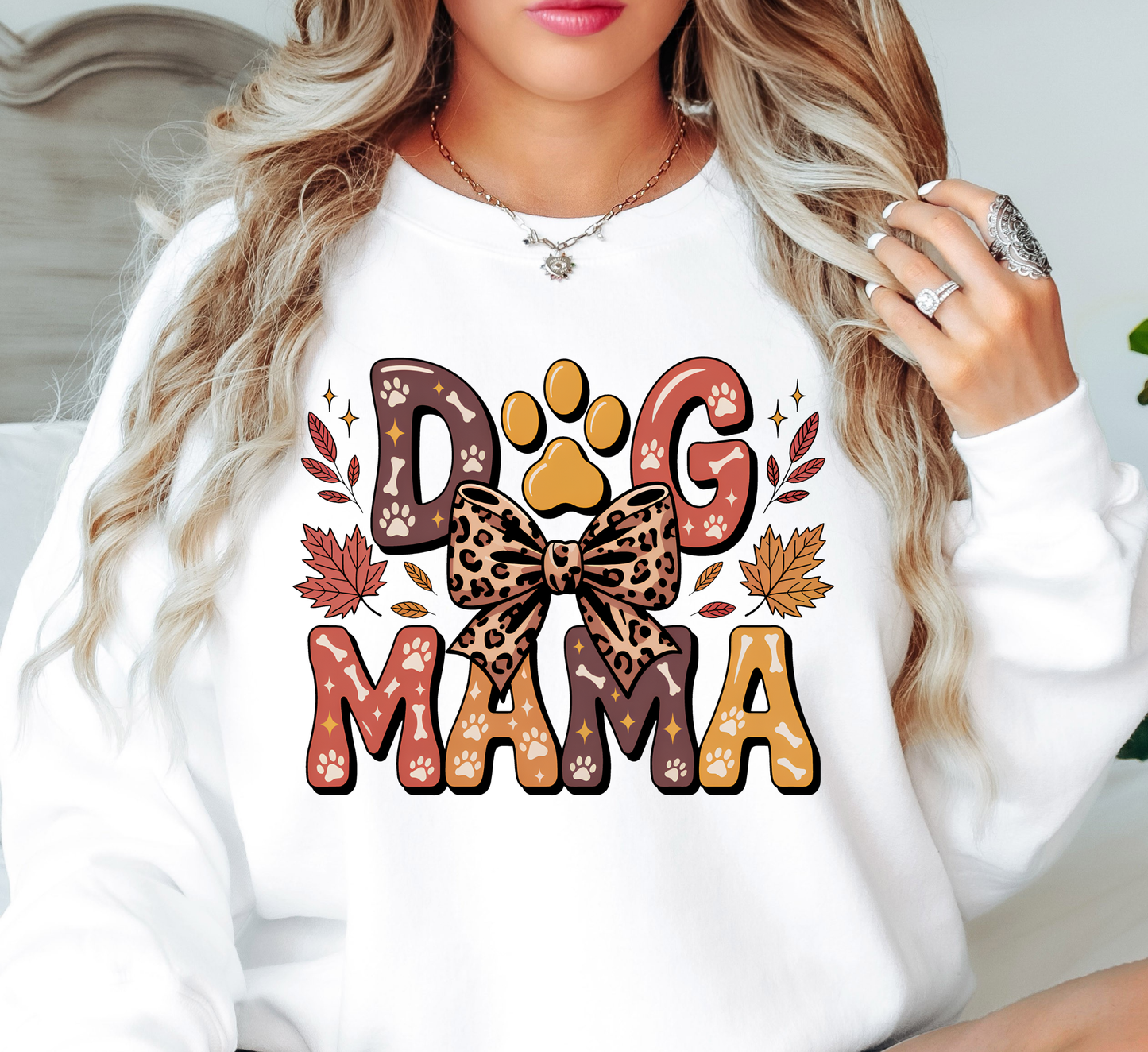 Fall Dog Mama Sweatshirt | Pawsitive Vibes Collection | Unique Gifts for Family and Friends