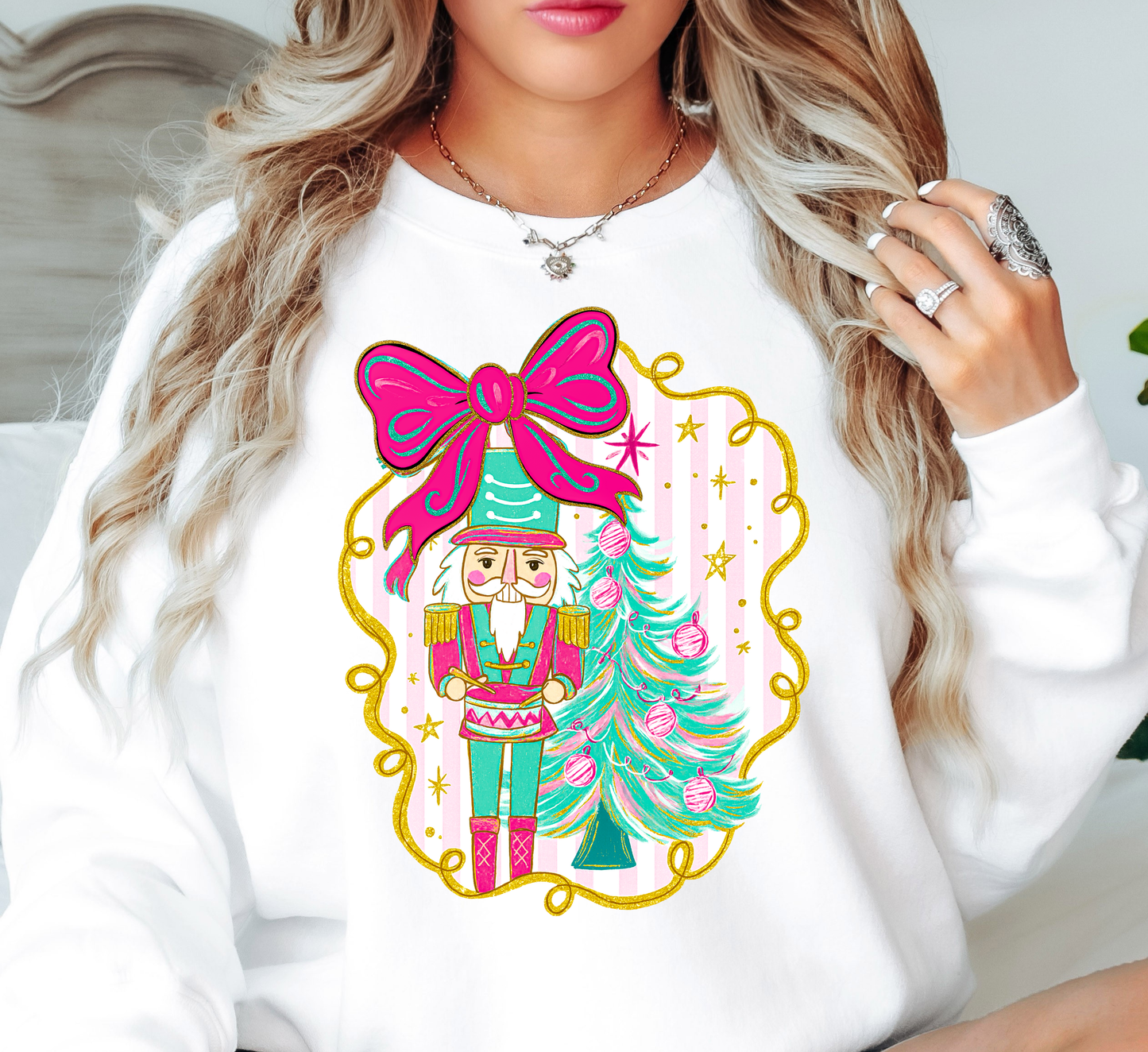Colorful Nutcracker Sweatshirt | Tis The Season Collection | Unique Gifts for Family Friends
