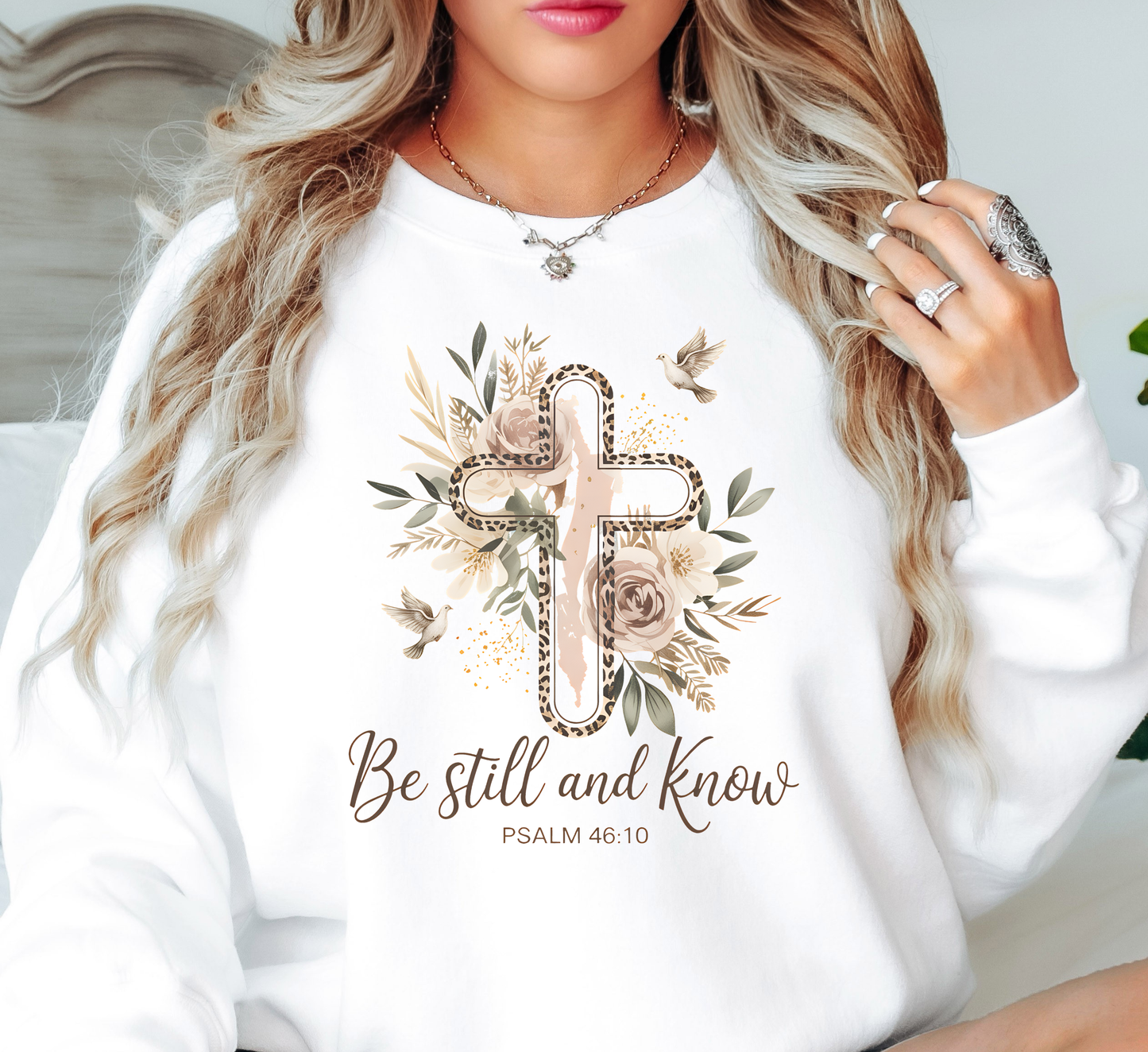 Be Still (Psalm 46:10) Sweatshirt | Walk By Faith Collection | Unique Gifts for Family and Friends