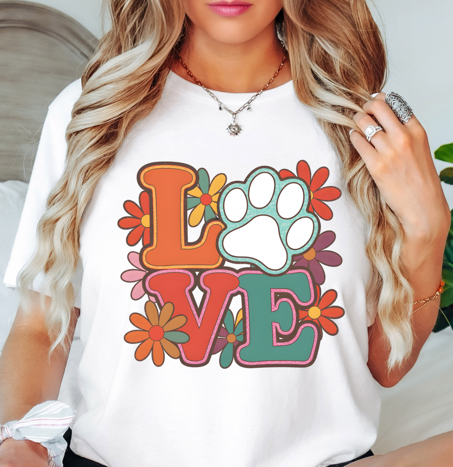 Paw Love Tee | Pawsitive Vibes Collection | Unisex Pre-Shrunk T-Shirt