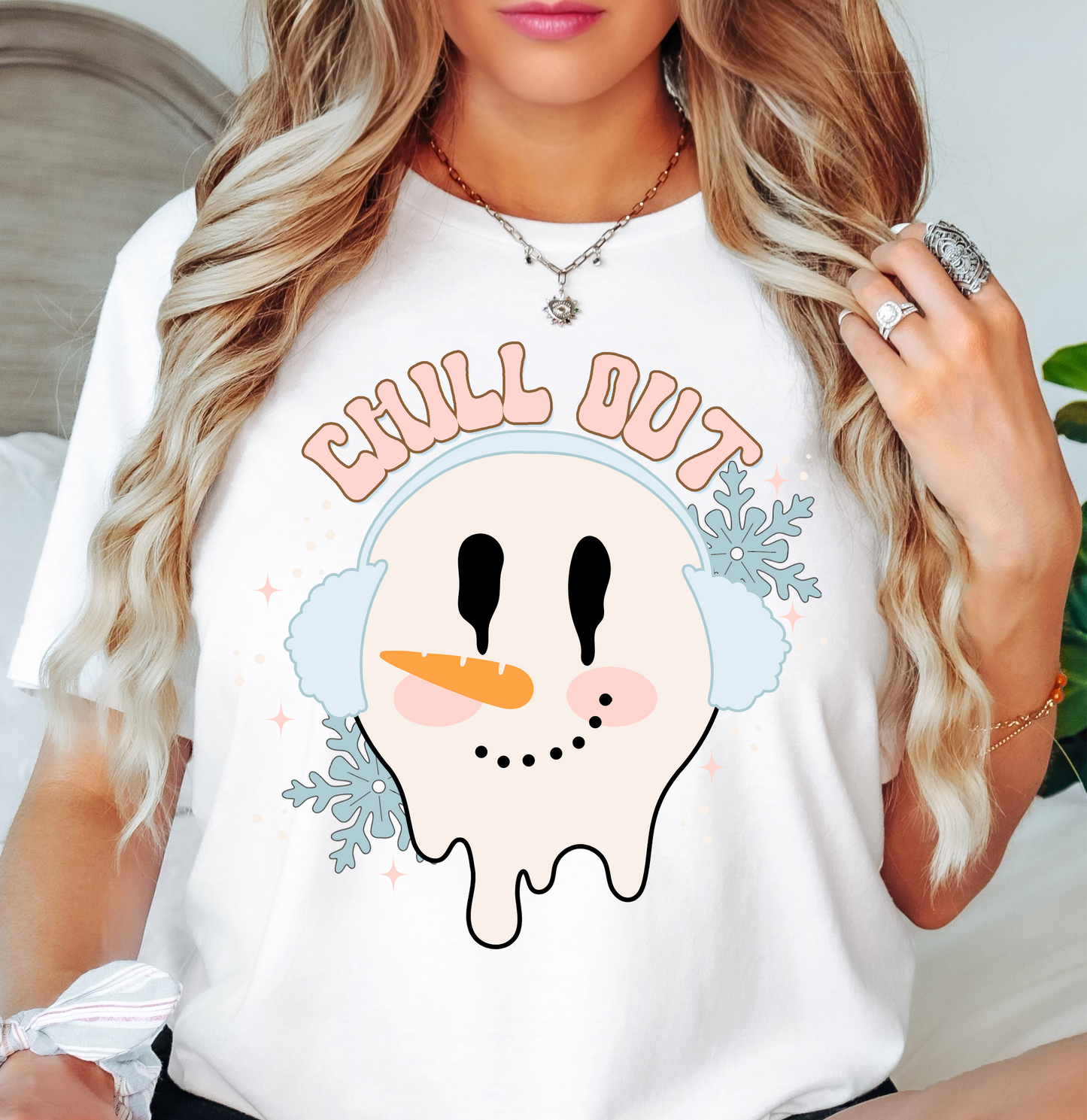 Chill Out Snowman Tee | Frosty Chic Collection | Unisex Pre-Shrunk T-Shirt