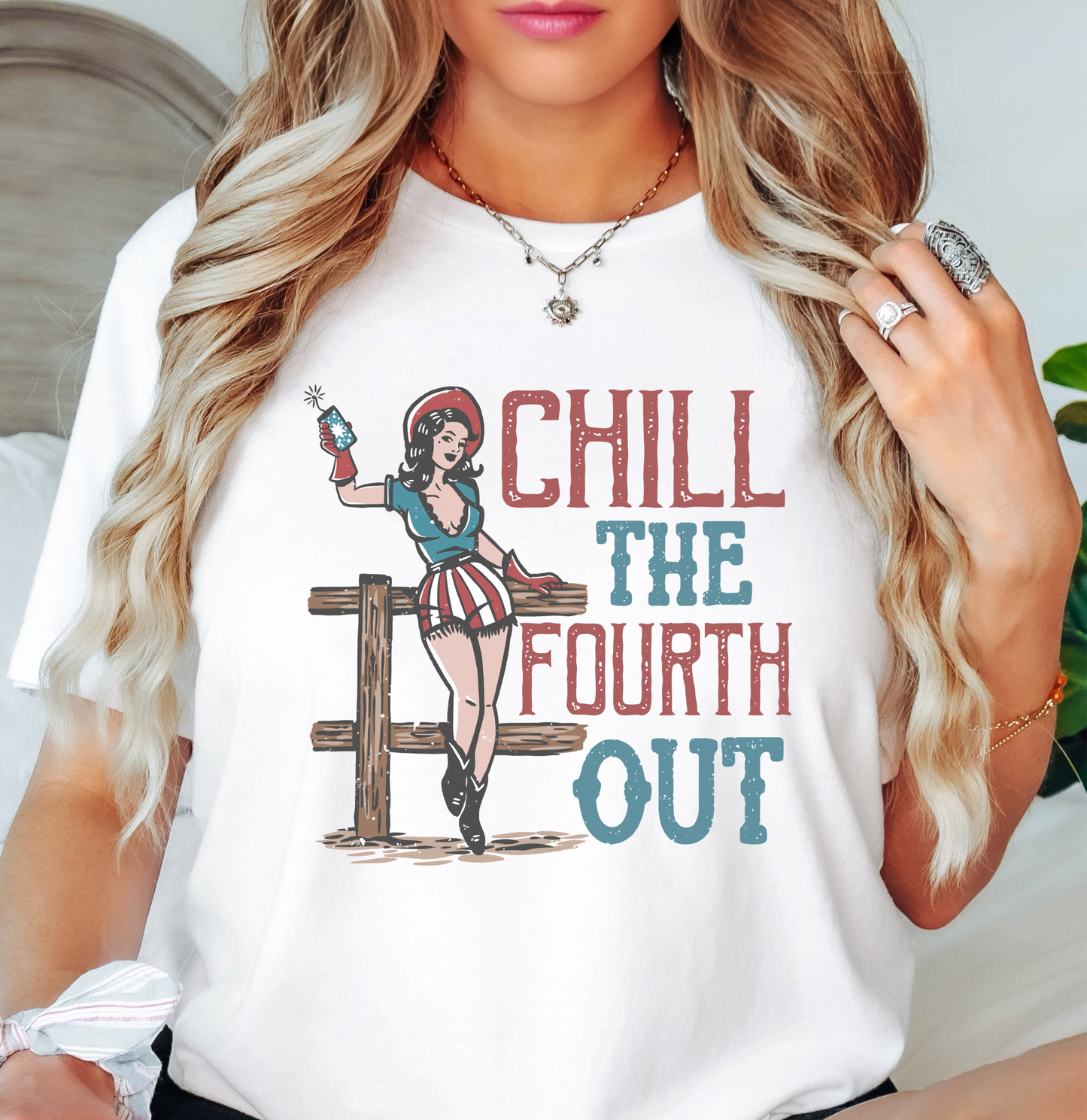 Chill The 4th Out Tee | Stars and Stripes Collection | Unisex Pre-Shrunk T-Shirt