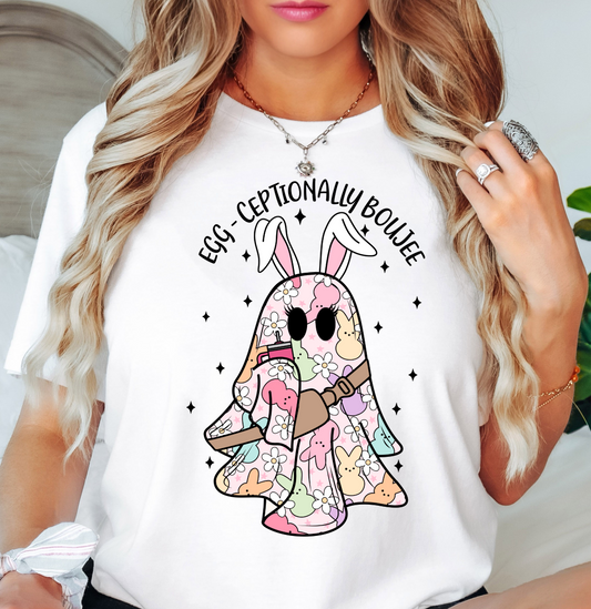 Eggceptionally Boujee Tee | Hoppin' Into Spring Collection | Unisex Pre-Shrunk T-Shirt