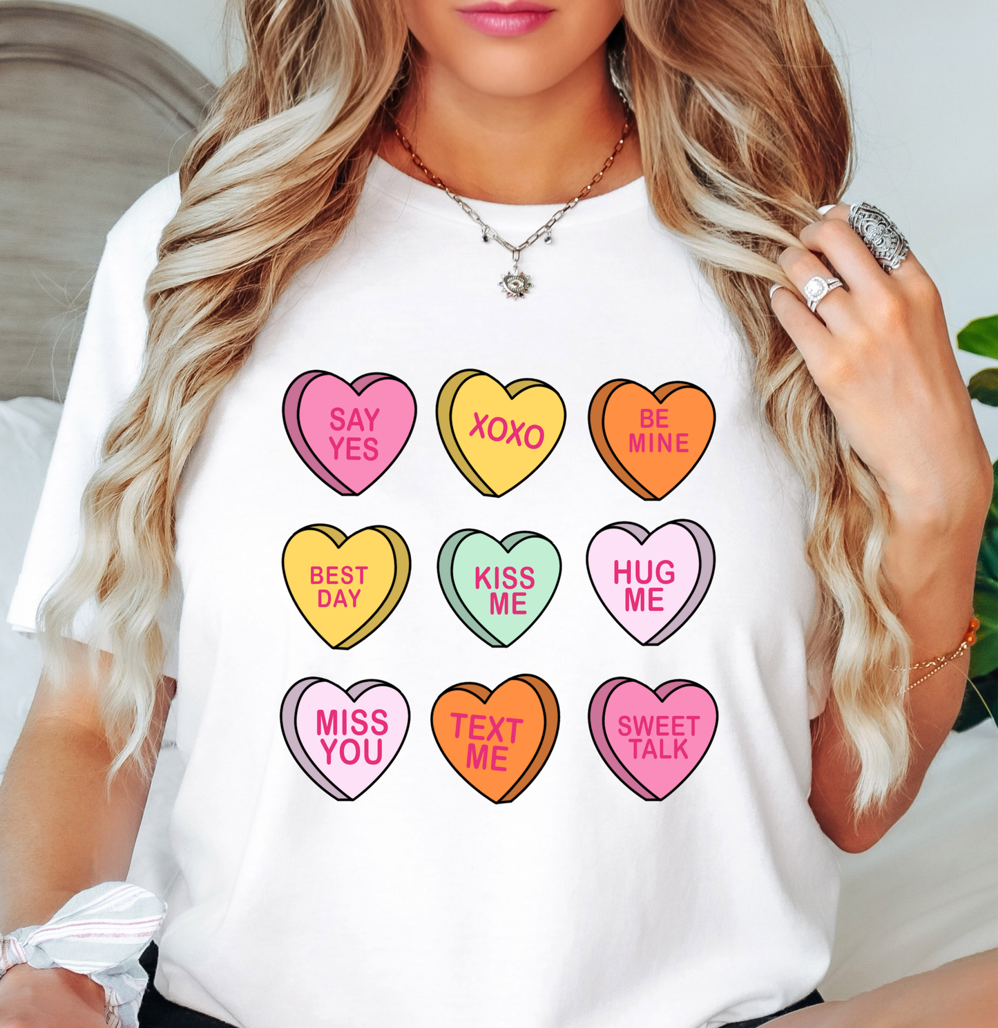 Conversation Candy Hearts Tee | XoXo Love Collection | Unisex Pre-Shrunk T-Shirt
