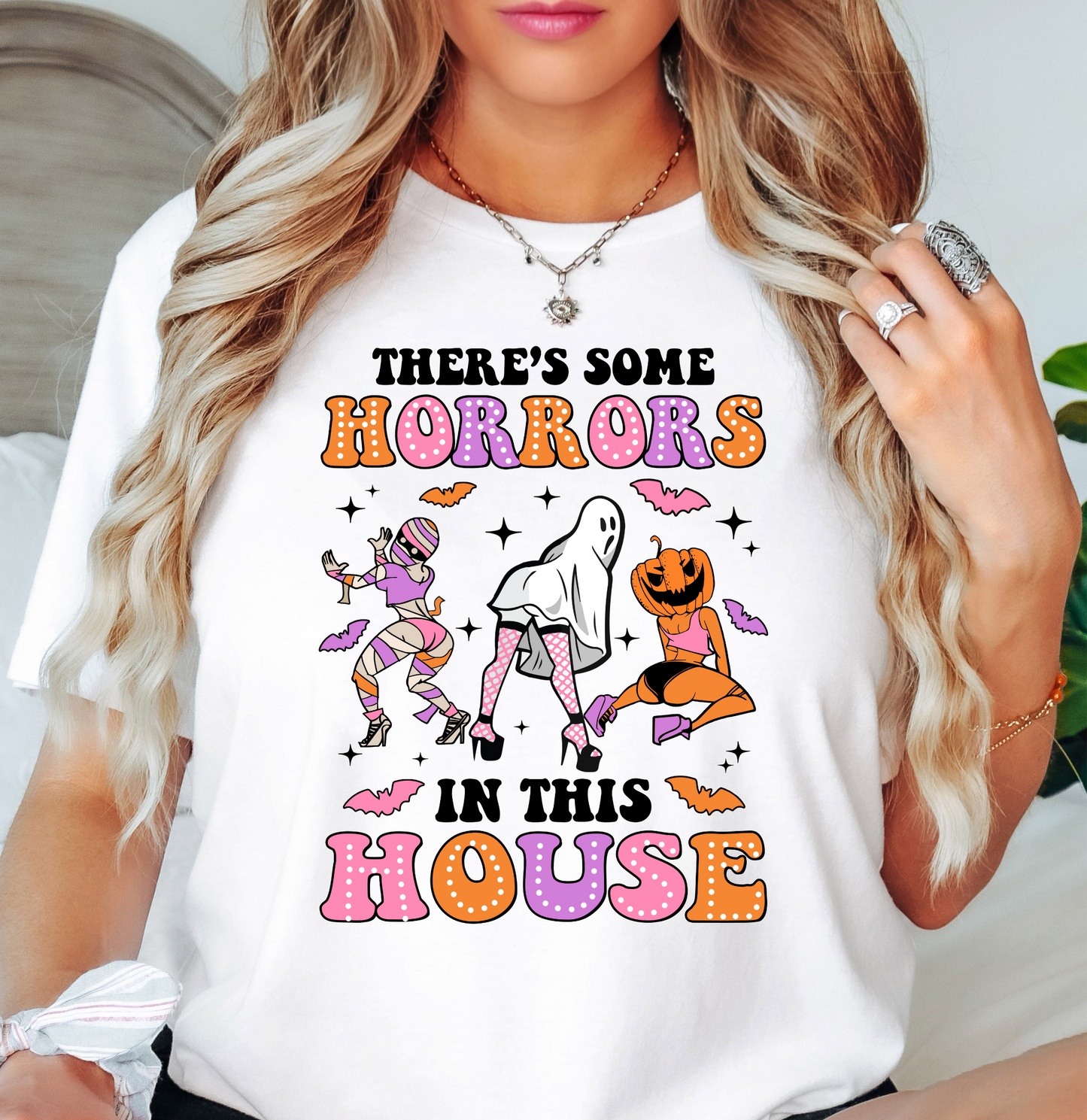 Horrors In This House Tee | Boo-tiful Vibes Collection | Unisex Pre-Shrunk T-Shirt