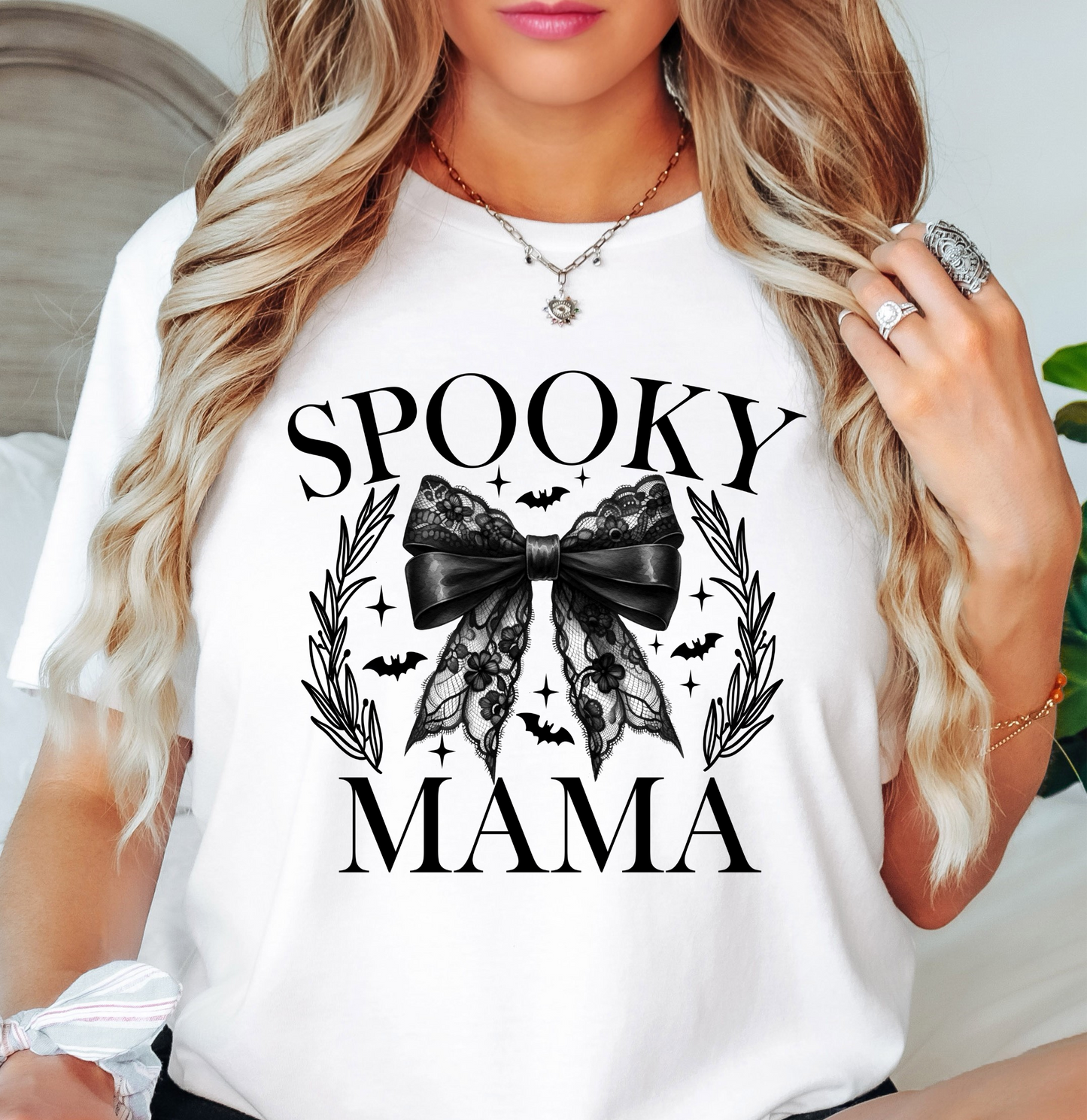 Spooky Coquette Mama Tee | Mama Mode Activated Collection | Unisex Pre-Shrunk T-Shirt