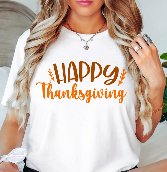 Happy Thanksgiving Tee | Harvest Joy Collection | Unisex Pre-Shrunk T-Shirt