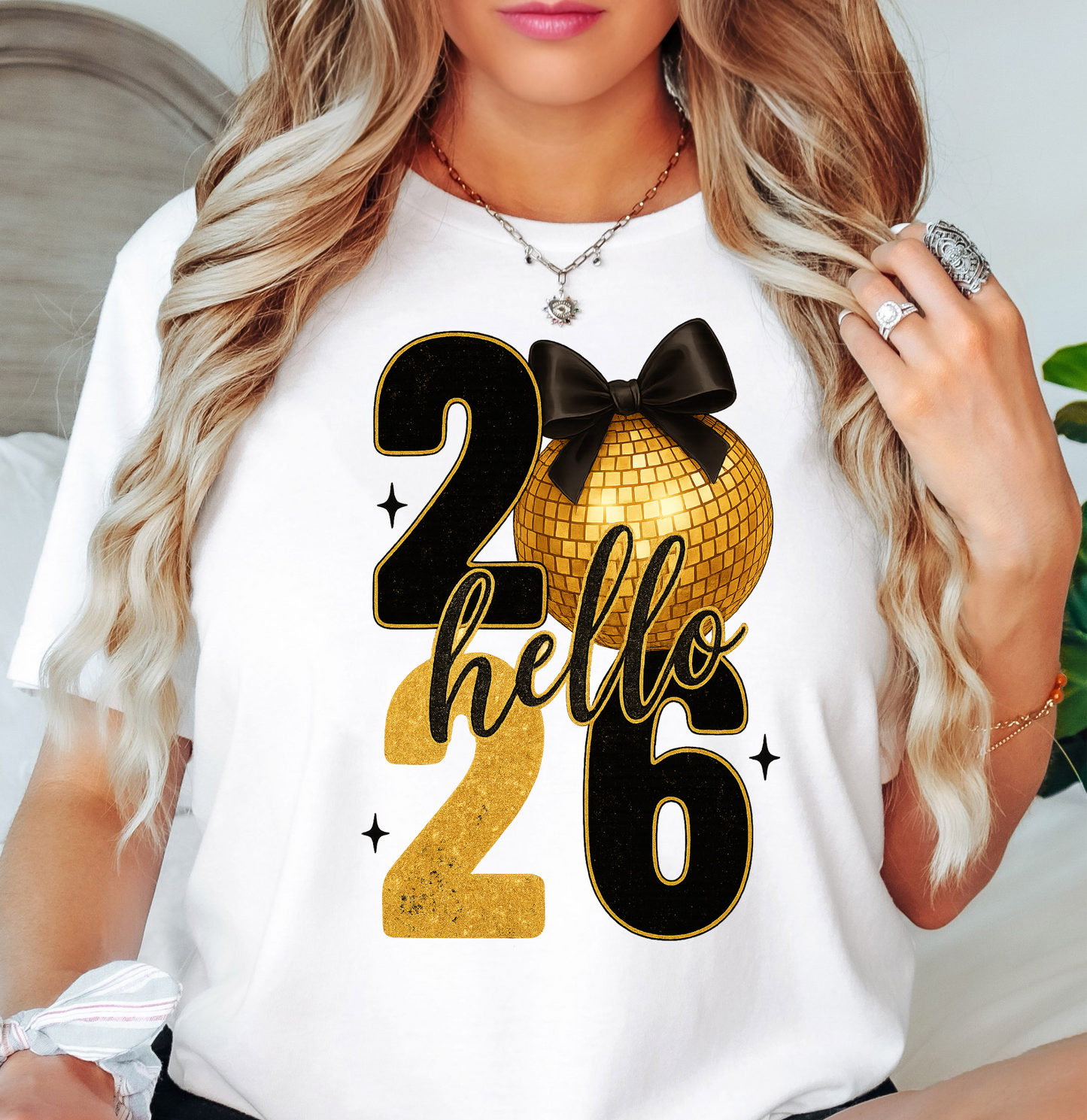 Hello 2026 New Year Tee | New Year Magic Collection | Unisex Pre-Shrunk T-Shirt