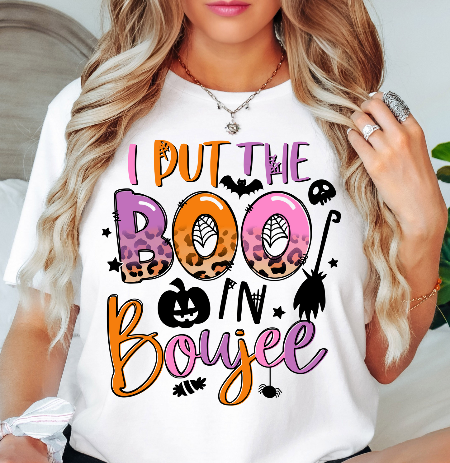 I Put The Boo In Boujee Tee | Boo-tiful Vibes Collection | Unisex Pre-Shrunk T-Shirt