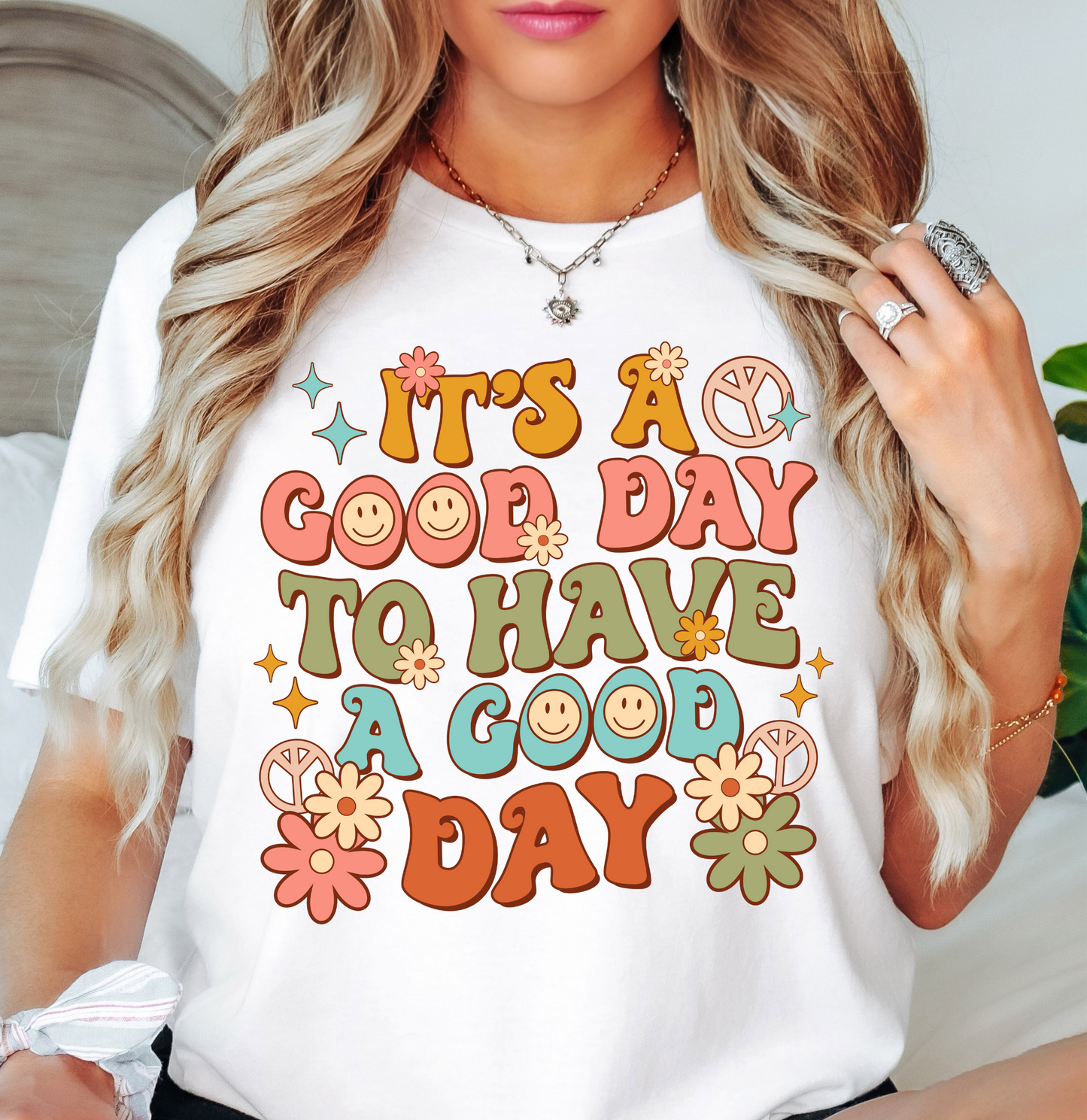 Retro Good Day Tee | Groovy Vibes Collection | Unisex Pre-Shrunk T-Shirt