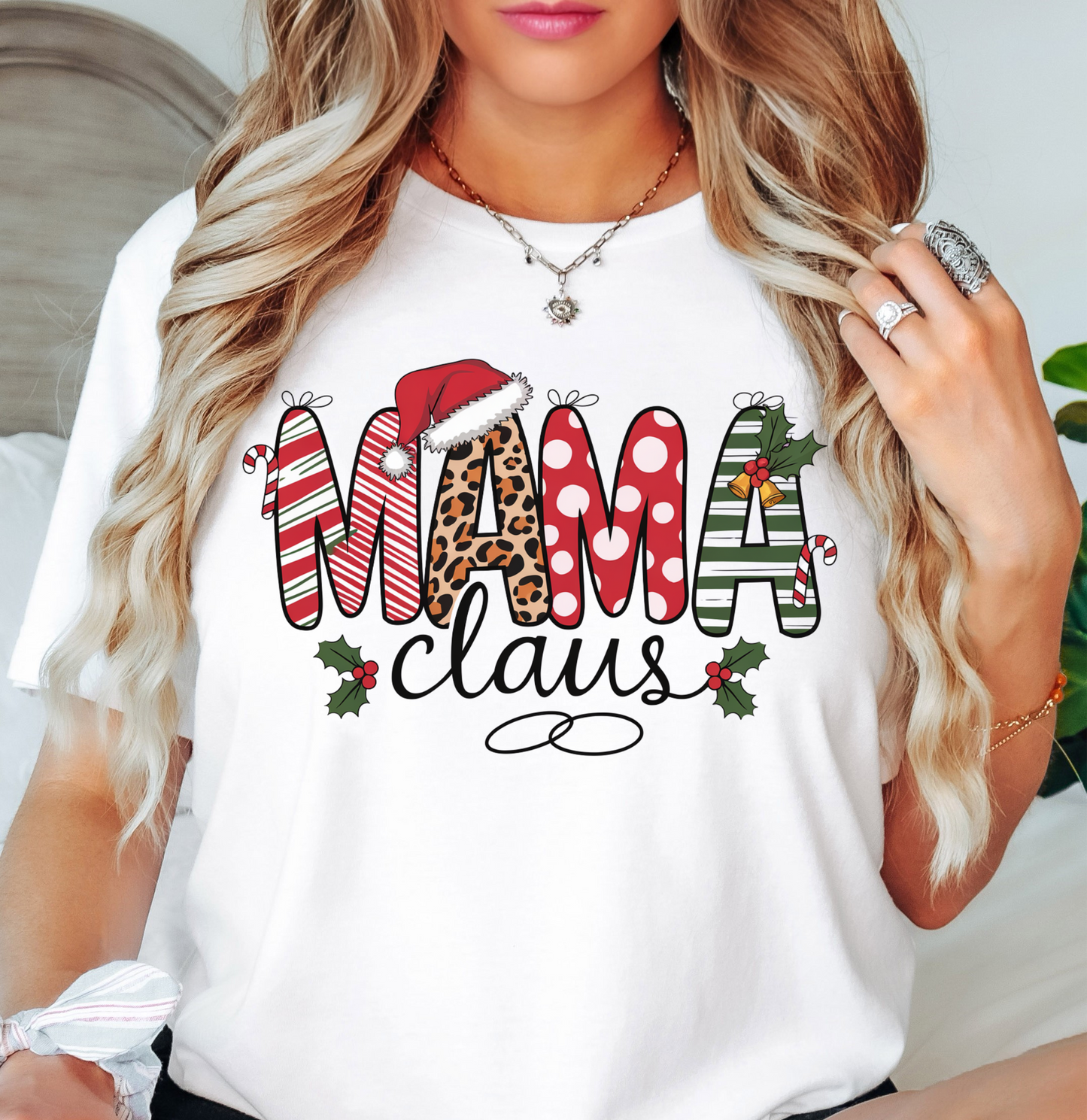 Mama Claus Tee | Mama Mode Activated Collection | Unisex Pre-Shrunk T-Shirt