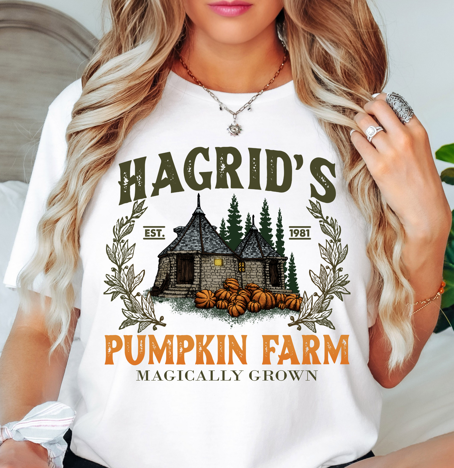 Hagrid's Pumpkin Farm Tee | Boo-tiful Vibes Collection | Unisex Pre-Shrunk T-Shirt