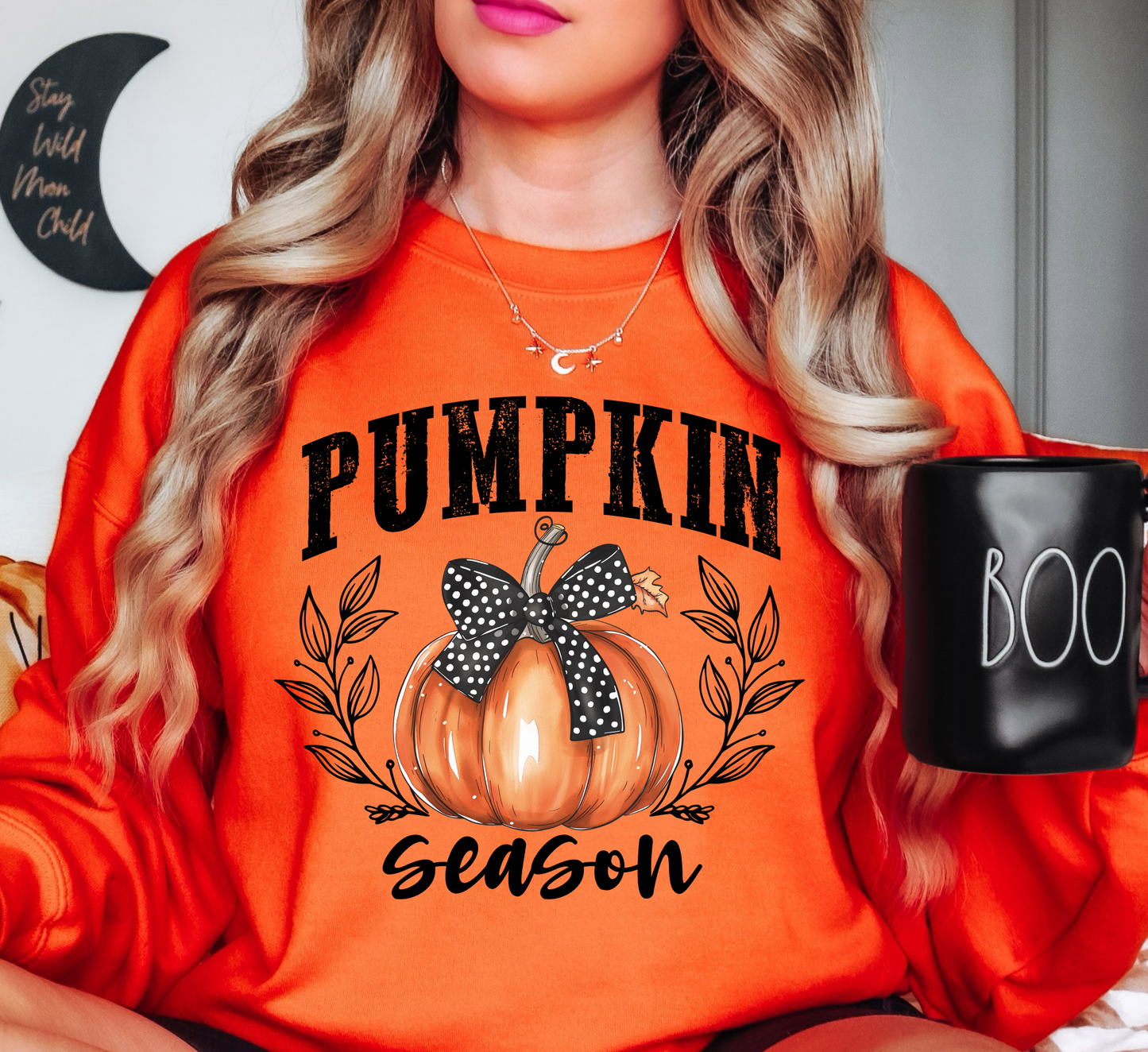 Pumpkin Season Sweatshirt | Falling For You Collection | Unique Gifts for Family Friends