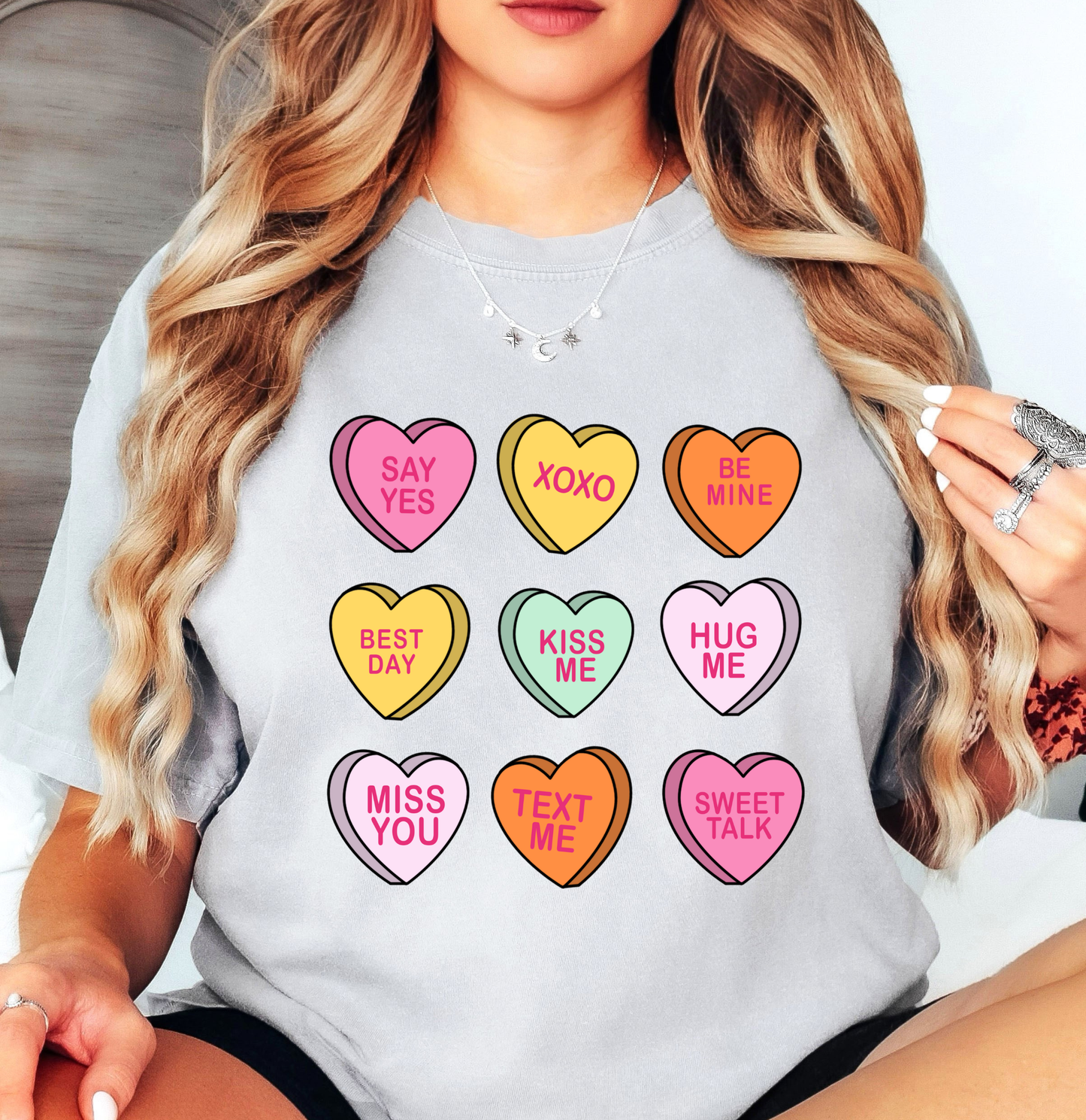 Conversation Candy Hearts Tee | XoXo Love Collection | Unisex Pre-Shrunk T-Shirt