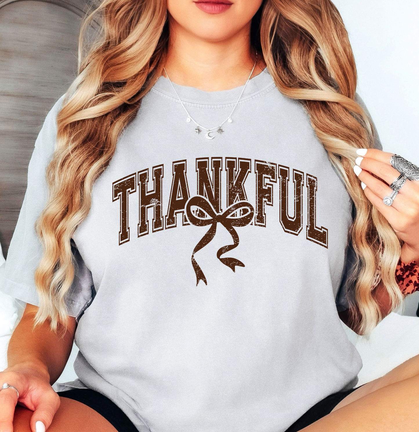 Thankful Bow Tee | Harvest Joy Collection | Unisex Pre-Shrunk T-Shirt