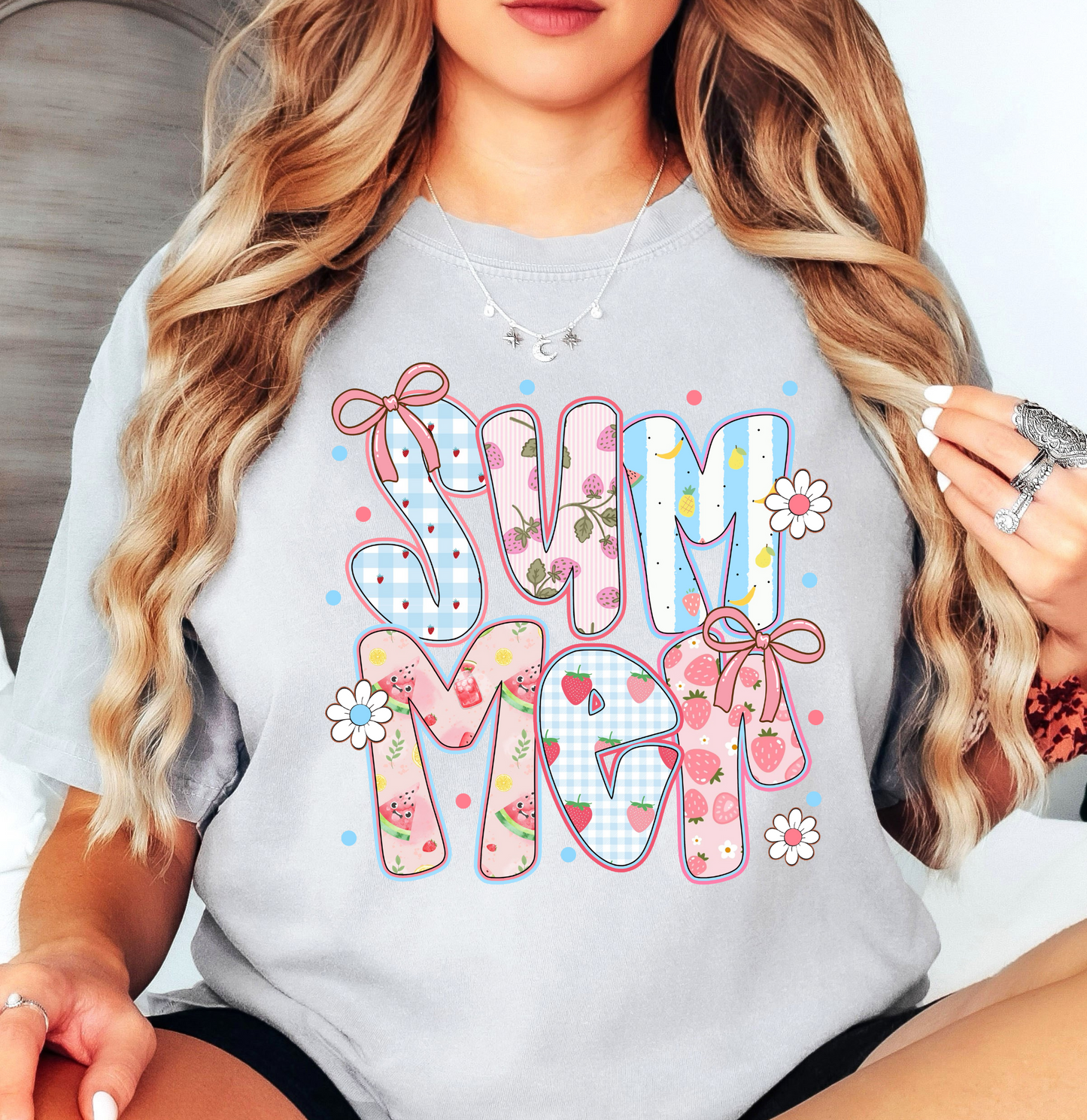 Preppy Summer Bows Tee | Beach Breeze Collection | Unisex Pre-Shrunk T-Shirt