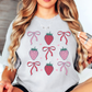 Strawberry and Bows Tee | Groovy Vibes Collection | Unisex Pre-Shrunk T-Shirt