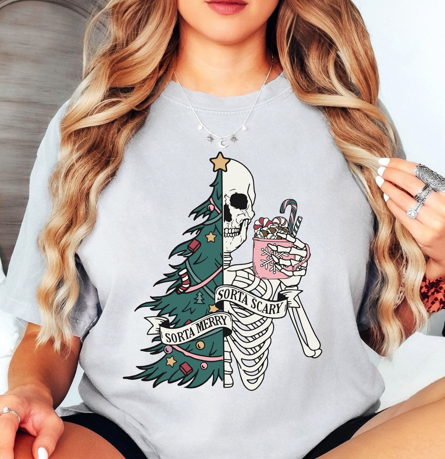 Sorta Merry Sorta Scary Tee | Tis The Season Collection | Unisex Pre-Shrunk T-Shirt