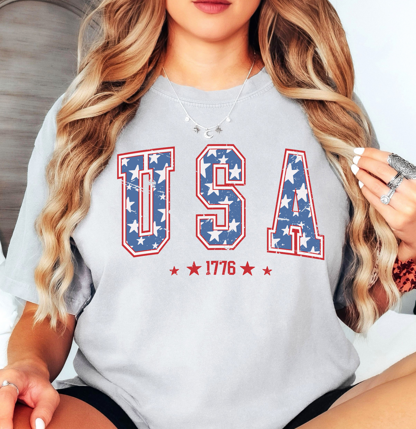 USA 1776 Tee | Stars and Stripes Collection | Unisex Pre-Shrunk T-Shirt