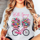 Hello Spring Bicycle Tee | Spring Fling Collection | Unisex Pre-Shrunk T-Shirt