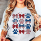 USA Paw Prints Tee | Pawsitive Vibes Collection | Unisex Pre-Shrunk T-Shirt