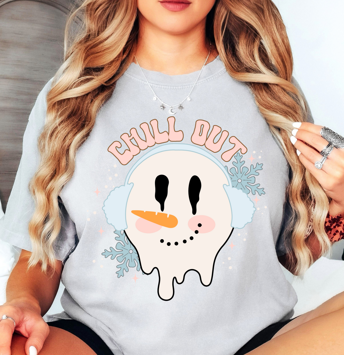 Chill Out Snowman Tee | Frosty Chic Collection | Unisex Pre-Shrunk T-Shirt