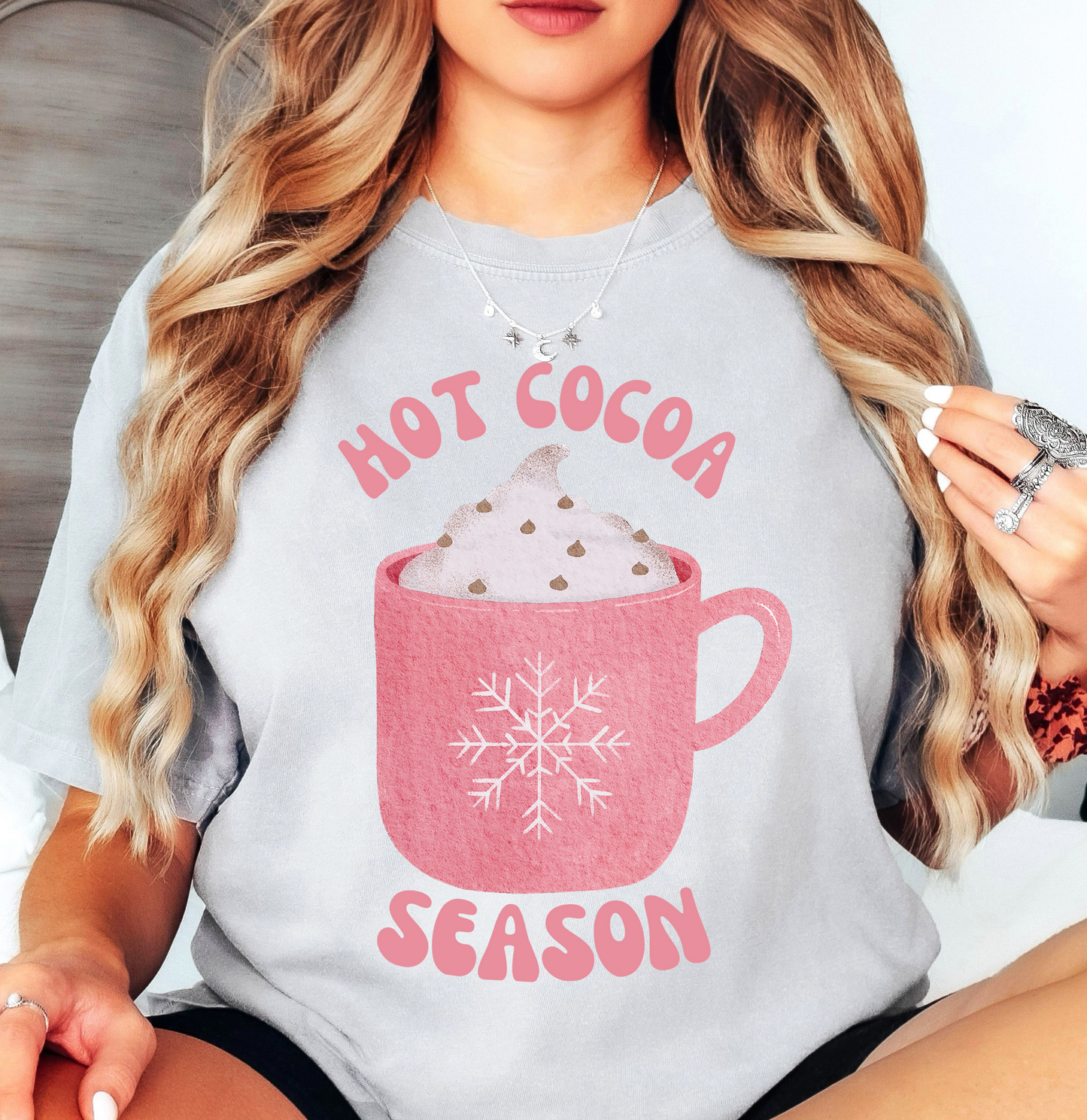 Hot Cocoa Season Tee | Frosty Chic Collection | Unisex Pre-Shrunk T-Shirt