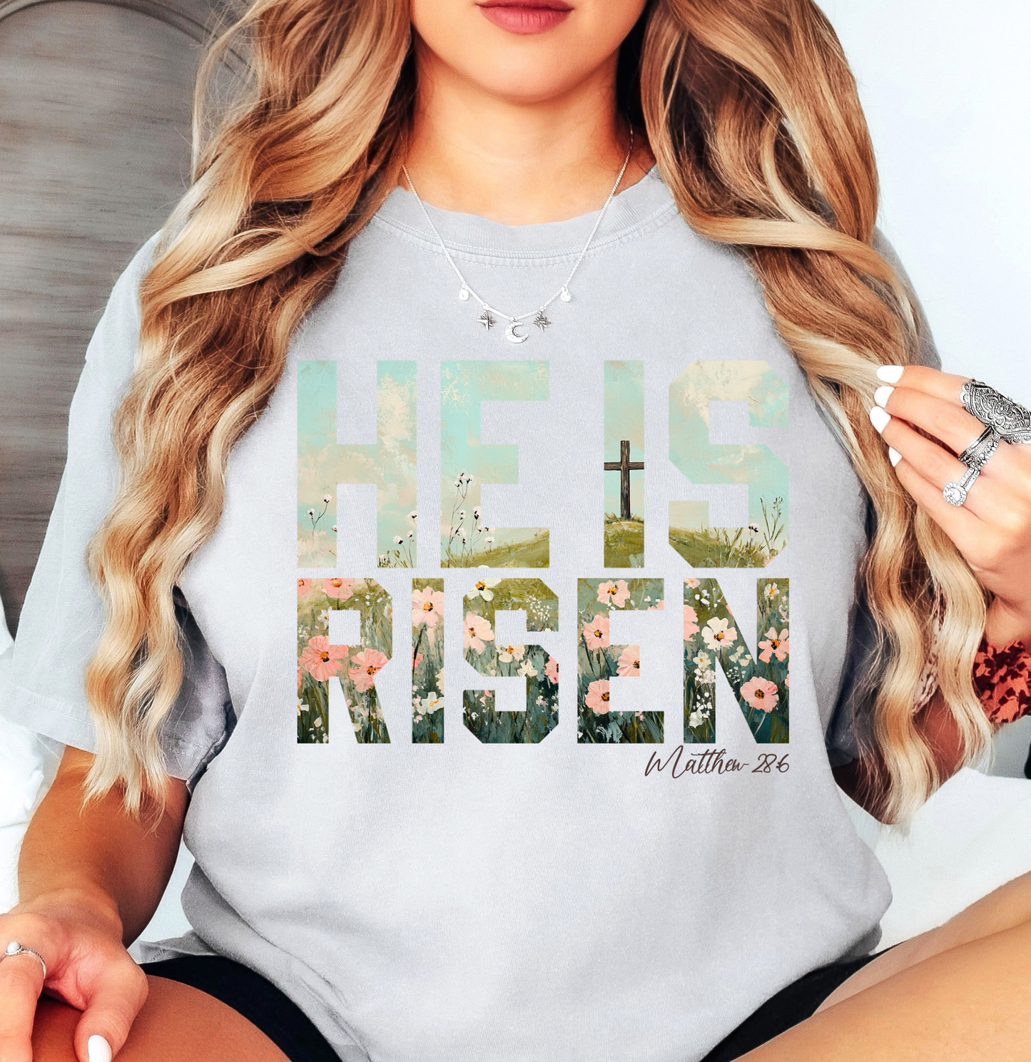 He Is Risen (Matthew) Tee | Walk By Faith Collection | Unisex Pre-Shrunk T-Shirt