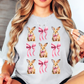 Coquette Bow and Bunnies Tee | Hoppin' Into Spring Collection | Unisex Pre-Shrunk T-Shirt