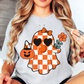 Cutie Checkered Ghost Tee | Boo-tiful Vibes Collection | Unisex Pre-Shrunk T-Shirt