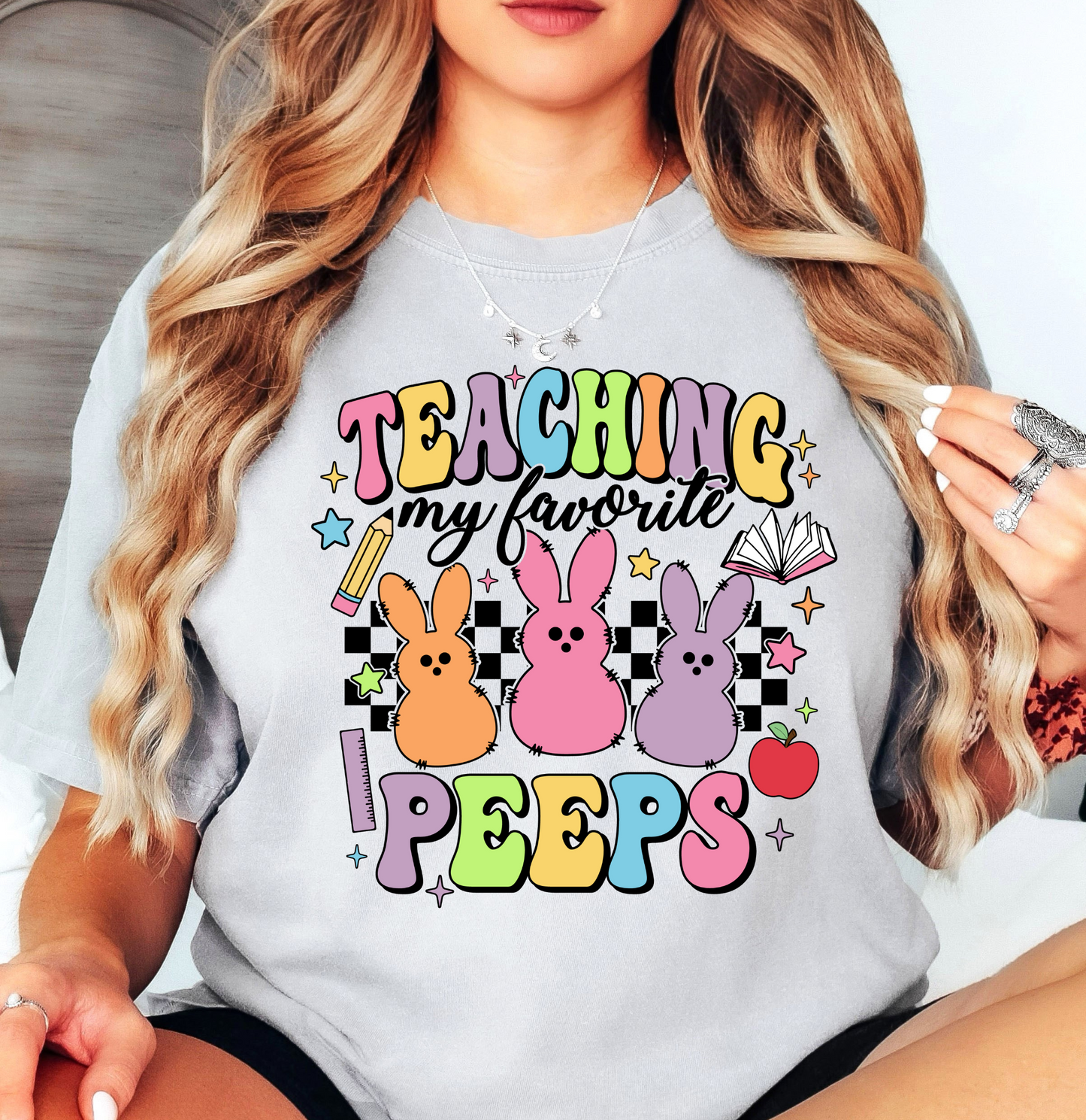 Teaching My Peeps Tee | Hoppin' Into Spring Collection | Unisex Pre-Shrunk T-Shirt