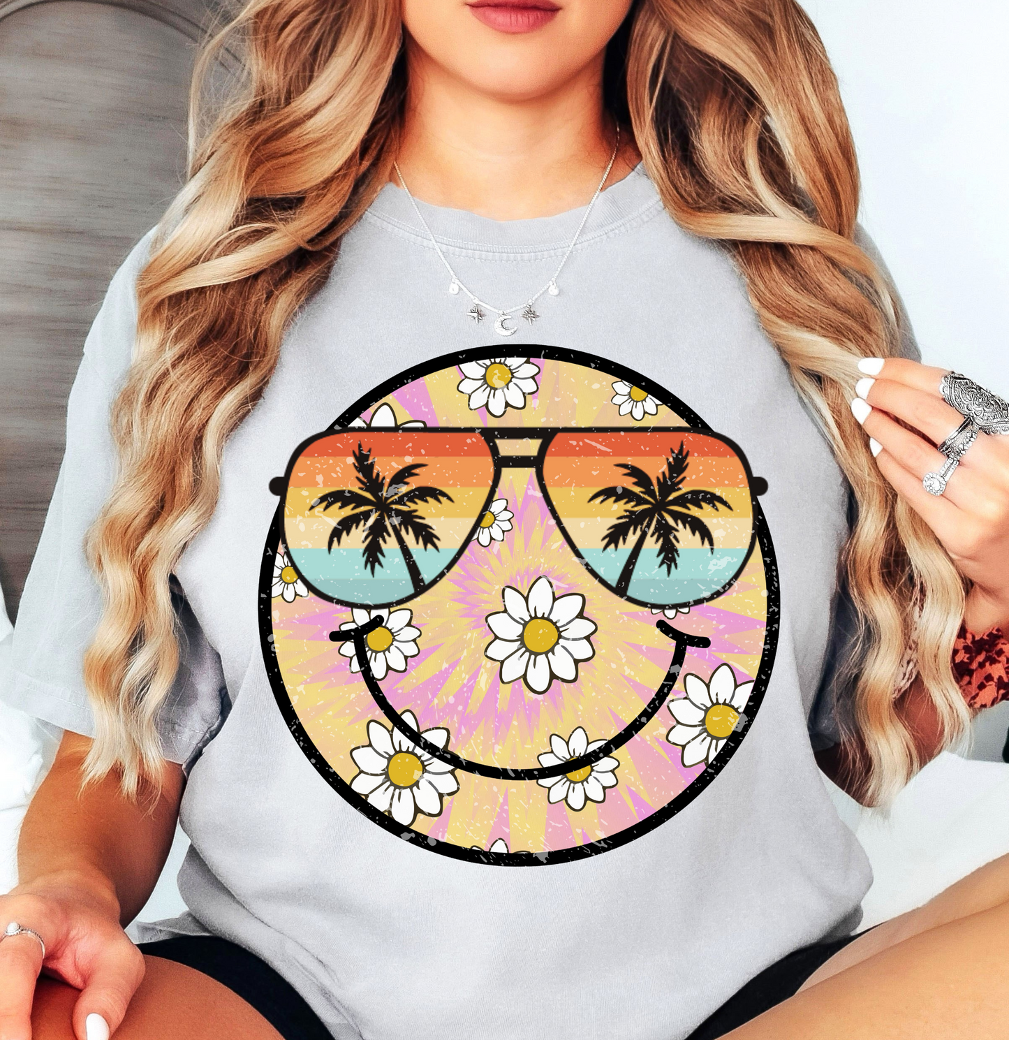 Spring Boom Smiley Tee | Spring Fling Collection | Unisex Pre-Shrunk T-Shirt