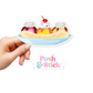 Banana Split | Beach Breeze Clear Vinyl Stickers | Unique Gifts For Family Friends