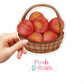 Basket Of Apples | Falling For You Clear Vinyl Stickers | Unique Gifts For Family Friends