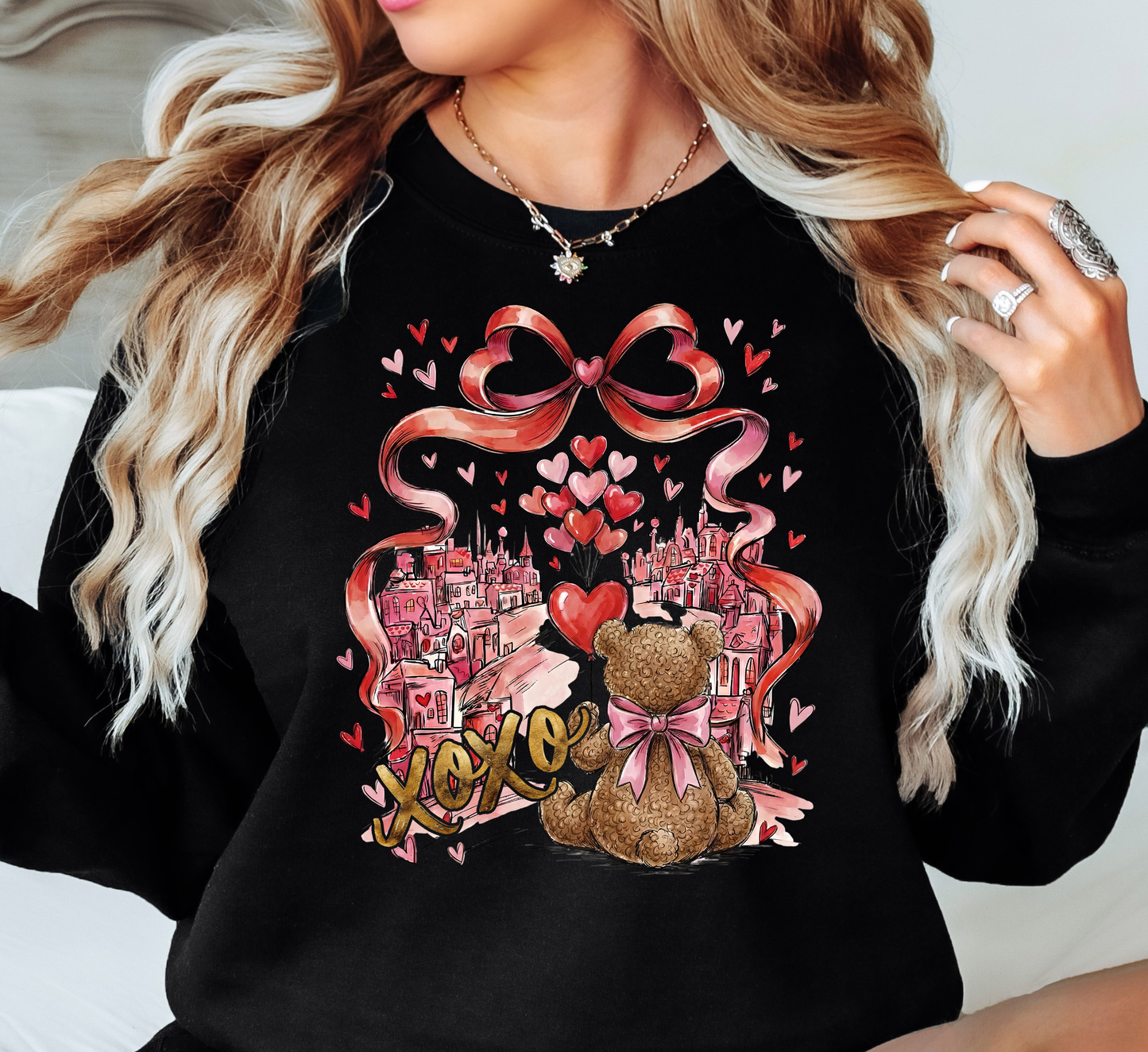 XoXo Teddy Bear Sweatshirt | XoXo Love Collection | Unique Gifts for Family Friends