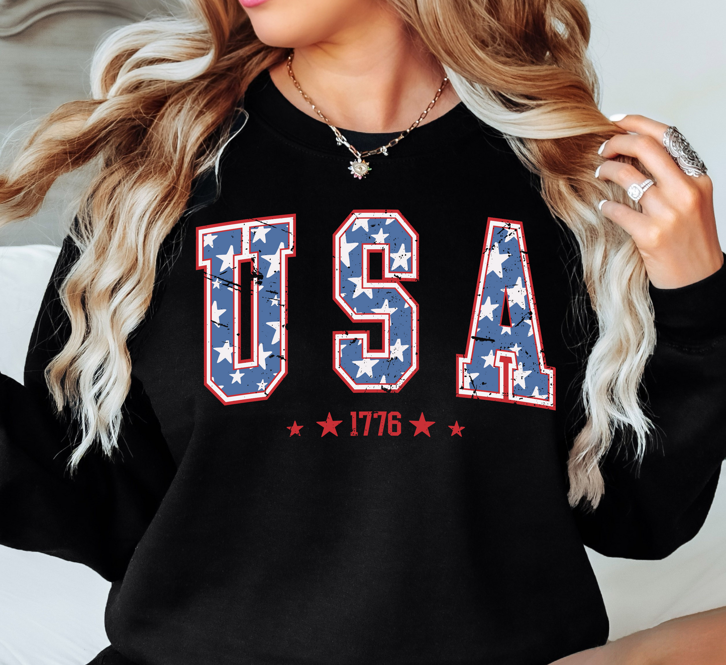 USA 1776 Sweatshirt | Stars and Stripes Collection | Unique Gifts for Family