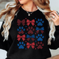 USA Paw Prints Sweatshirt | Pawsitive Vibes Collection | Unique Gifts for Family and Friends