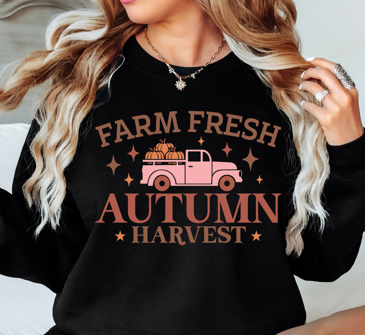 Farm Fresh Autumn Harvest Sweatshirt | Falling For You Collection | Unique Gifts for Family Friends